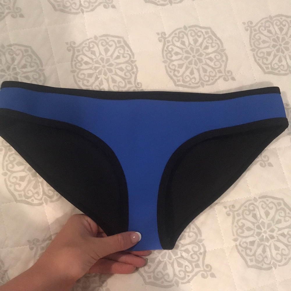 Blue bikini bottoms by Triangl